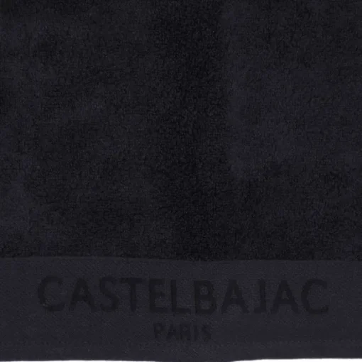 1 Serviette De Toilette 50X100 + 1 Gant Noir