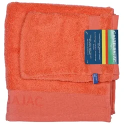 1 Serviette De Toilette 50X100 + 1 Gant Corail
