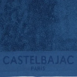 1 Serviette De Toilette 50X100 + 1 Gant Bleu