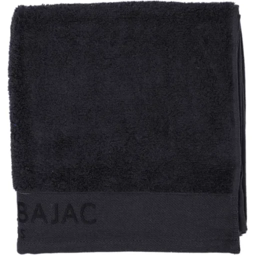 1 Serviette De Toilette 50X100 + 1 Gant Noir
