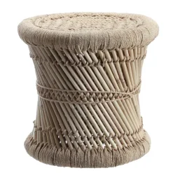 Set De 2 Tables D'Appoint En Corde Naturelle