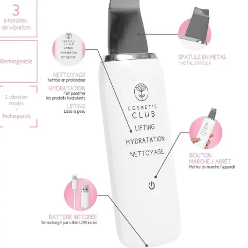 Spatule De Nettoyage Visage Ultrasons