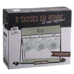Support Pour Tasses Avec 6 Tasses En Verre