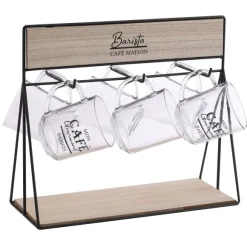 Support Pour Tasses Avec 6 Tasses En Verre