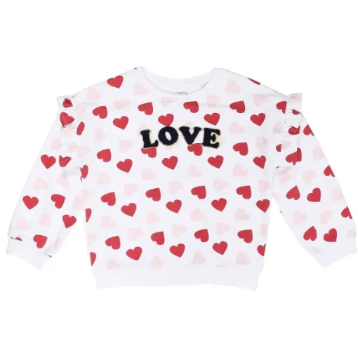 Sweat Aop Avec Volants 3/6 Ans