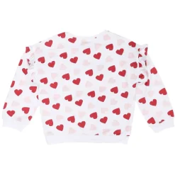 Sweat Aop Avec Volants 3/6 Ans