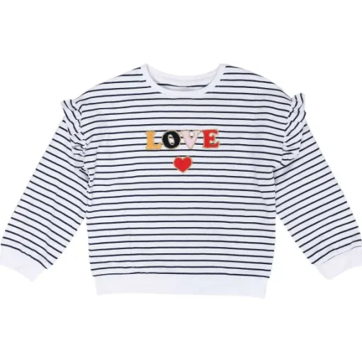 Sweat Aop Avec Volants 3/6 Ans