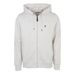 Sweat Zipp Broderie Capuche Et Poches Lat Rales