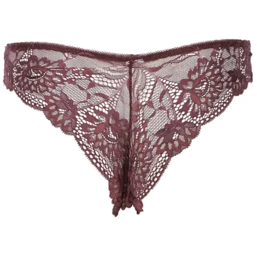 Tanga En Dentelle Prune