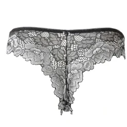 Tanga Et Slip Noir/Nude