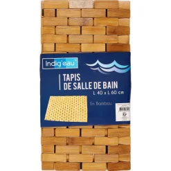 Tapis De Salle De Bain En Bambou