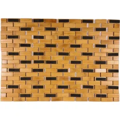 Tapis De Salle De Bain En Bambou