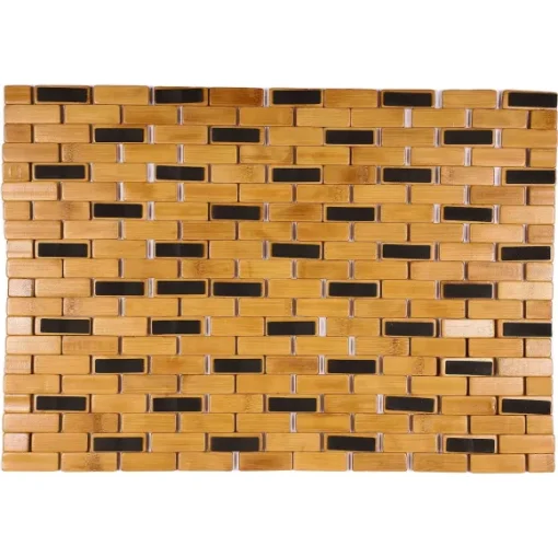 Tapis De Salle De Bain En Bambou