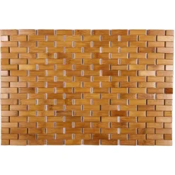 Tapis De Salle De Bain En Bambou