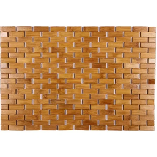 Tapis De Salle De Bain En Bambou