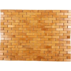 Tapis De Salle De Bain En Bambou