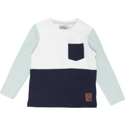 Tee-Shirt Manches Longue Color Block Avec Poche 8/12 Ans