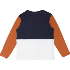 Tee-Shirt Manches Longue Color Block Avec Poche 8/12 Ans