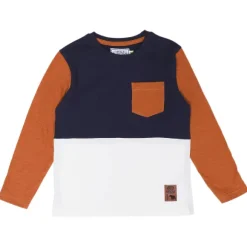 Tee-Shirt Manches Longue Color Block Avec Poche 8/12 Ans