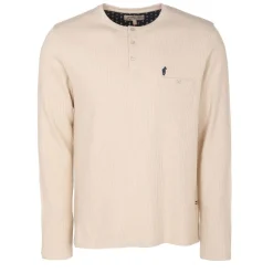 Tee-Shirt Manches Longues Col Boutonn