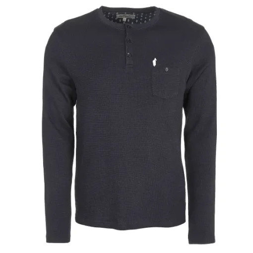 Tee-Shirt Manches Longues Col Boutonn