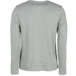 Tee-Shirt Manches Longues Col Boutonn