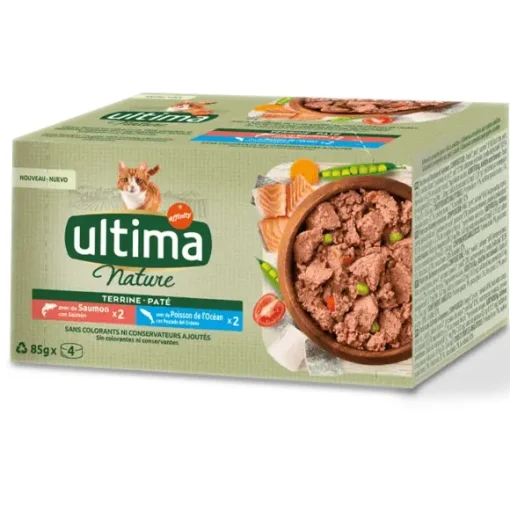 4 Terrines De P T E Pour Chat Saumon Et Poisson