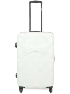 Valise Cabine "Coup De Foudre" Blanche 65Cm