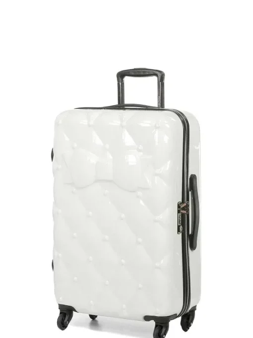 Valise Cabine "Coup De Foudre" Blanche 65Cm