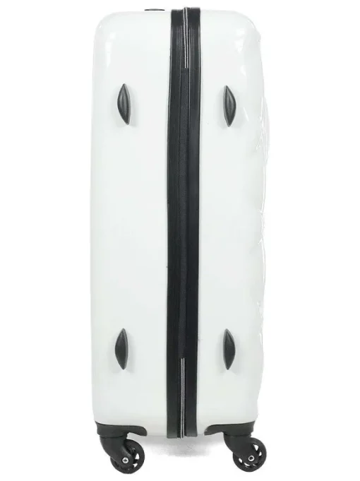 Valise Cabine "Coup De Foudre" Blanche 65Cm