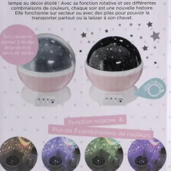 Veilleuse Rotative Projection Toiles