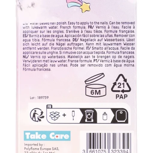 Vernis Ongles L'Eau Ros Licorne