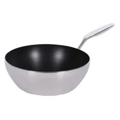 Wok 24 Cm Inox - Gamme Du Chef Yves Camdeborde